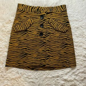 Joie Skirt Size 4 zebra animal print Lined
Tiger